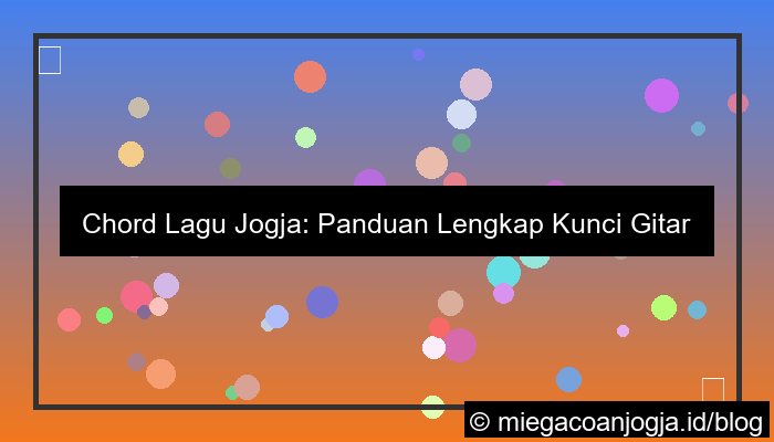 sesuatu di jogja chord