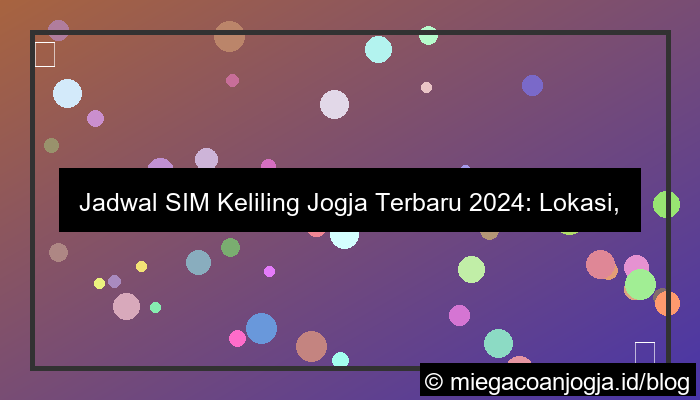sim keliling jogja