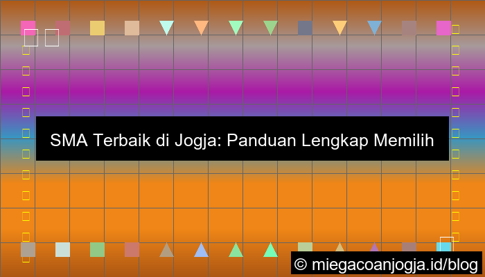 sma terbaik di jogja