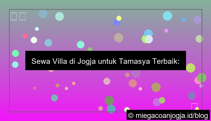 ilustrasi tamasya villa jogja
