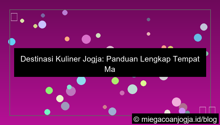 visual tempat makan di jogja