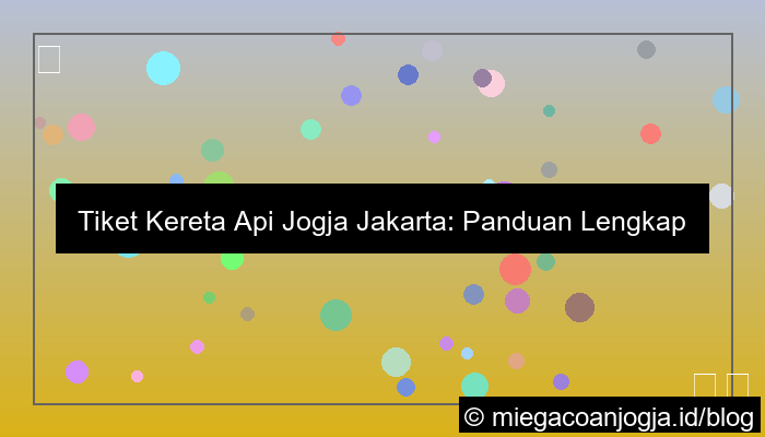 tiket kereta api jogja jakarta
