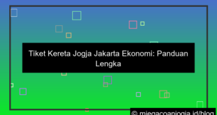 grafik tiket kereta jogja jakarta ekonomi