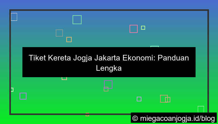 grafik tiket kereta jogja jakarta ekonomi