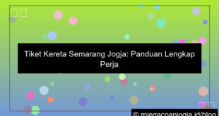 tiket kereta semarang jogja