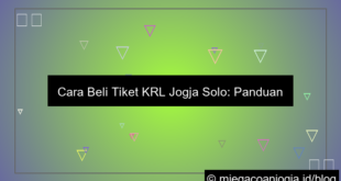 tiket krl jogja solo