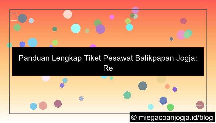 tiket pesawat balikpapan jogja