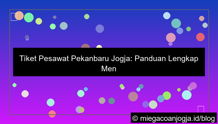 tiket pesawat pekanbaru jogja