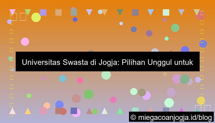 grafik universitas swasta di jogja