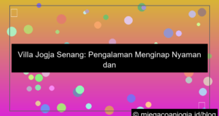 villa jogja senang