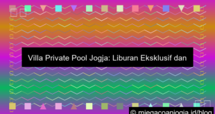 grafik villa private pool jogja