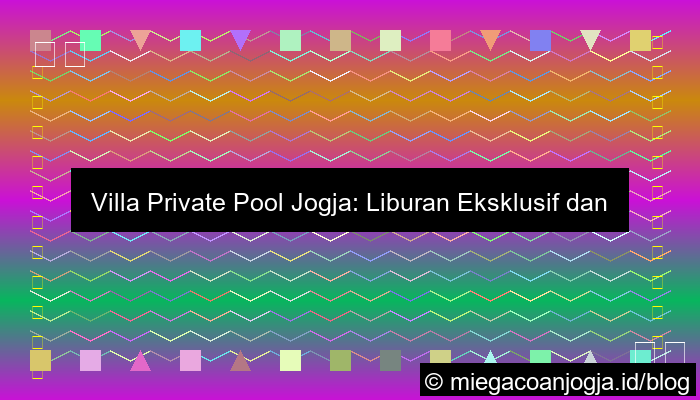 grafik villa private pool jogja