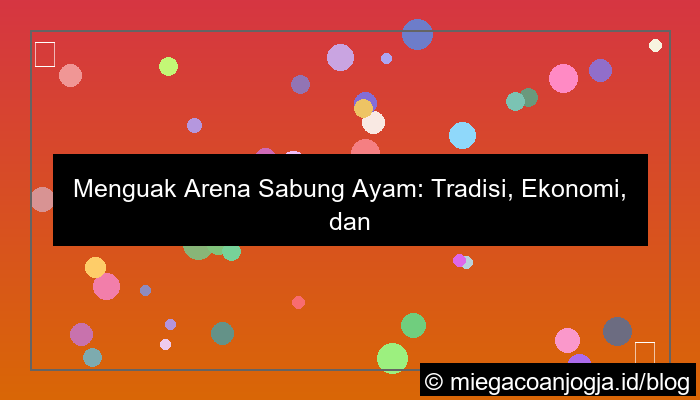 ilustrasi arena sabung ayam