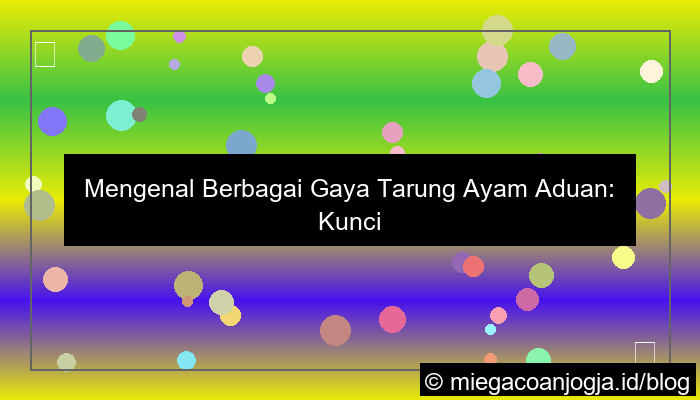 grafik ayam aduan gaya tarung