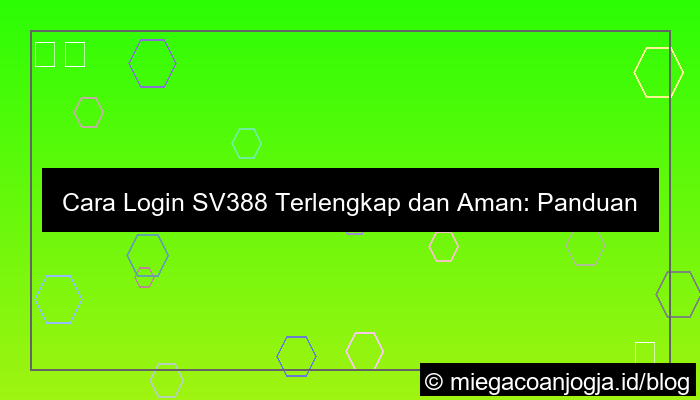 cara login sv388