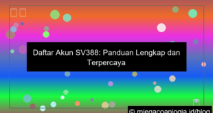 desain daftar akun sv388