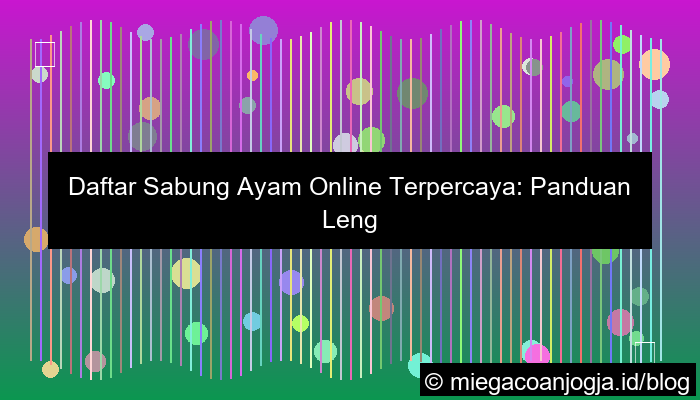 gambar daftar sabung ayam online