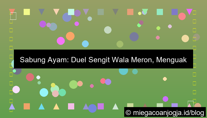 desain duel sengit wala meron