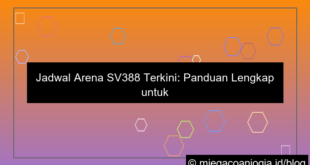 jadwal arena sv388