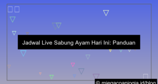 visual jadwal live sabung ayam