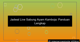 grafik jadwal live sabung ayam cambodia