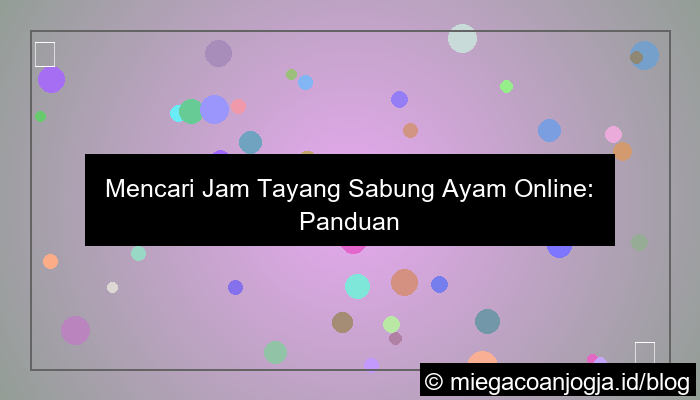 grafik jam tayang sabung ayam