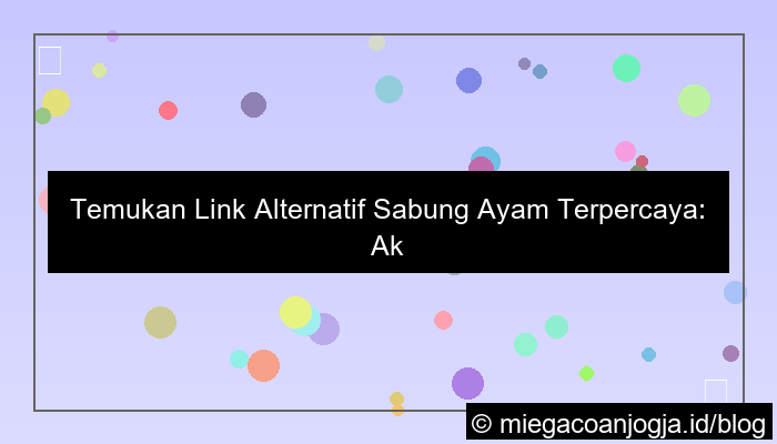link alternatif sabung ayam