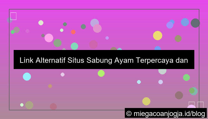 link alternatif situs sabung ayam