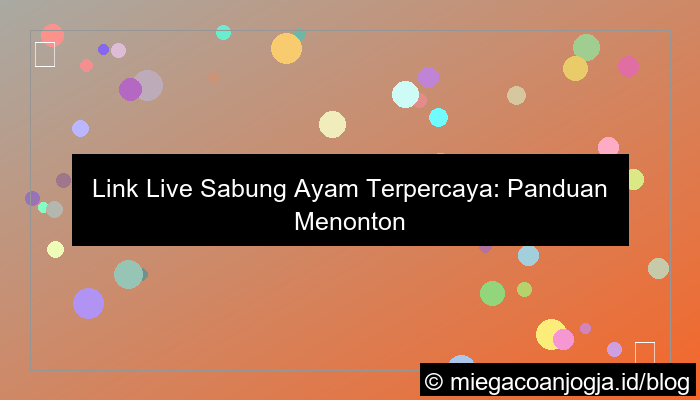 visual link live sabung ayam