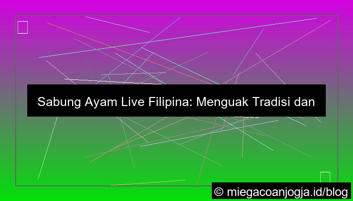 live sabung ayam filipina