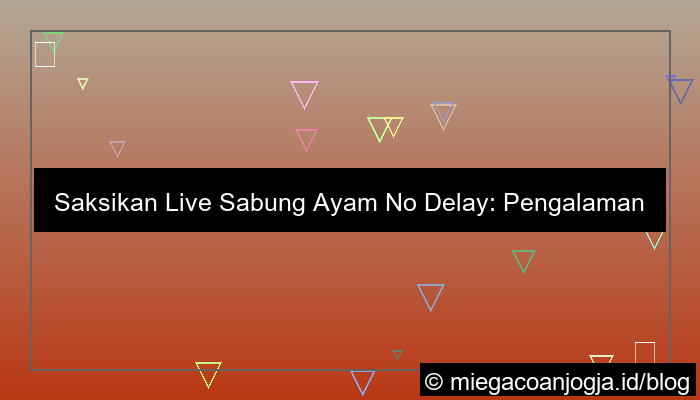 ilustrasi live sabung ayam no delay