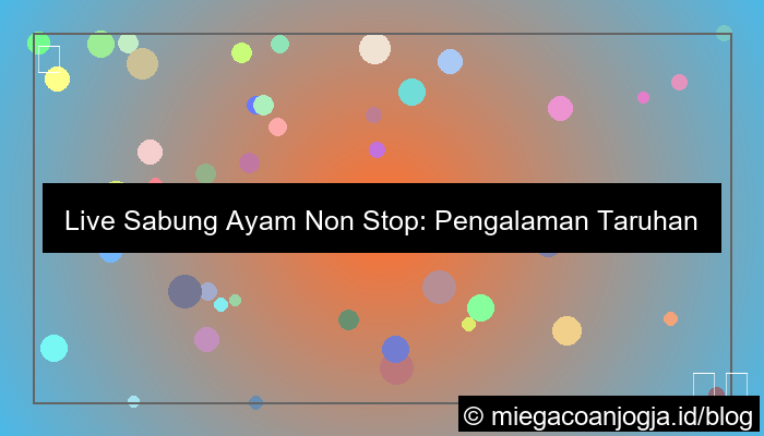 gambar live sabung ayam non stop