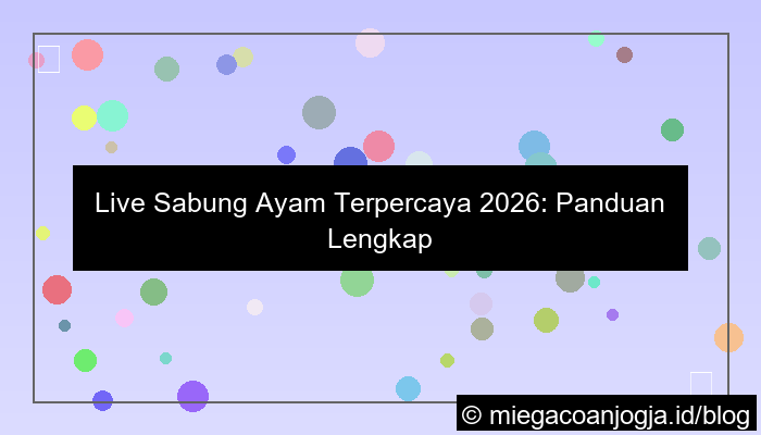 live sabung ayam terpercaya 2026