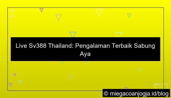 live sv388 thailand