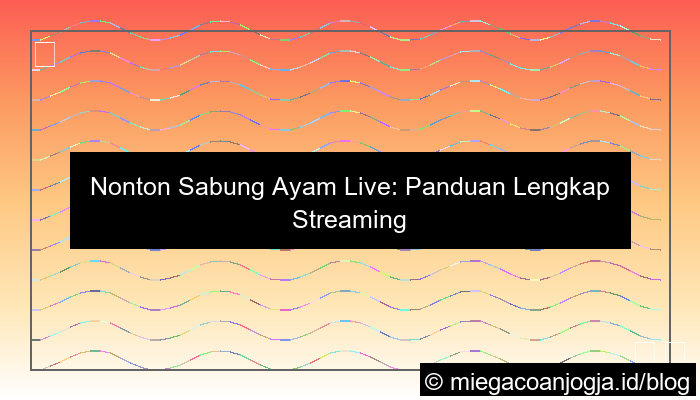 gambar nonton sabung ayam live