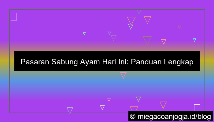 desain pasaran sabung ayam hari ini