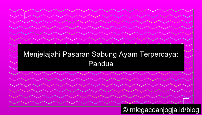 pasaran sabung ayam terpercaya