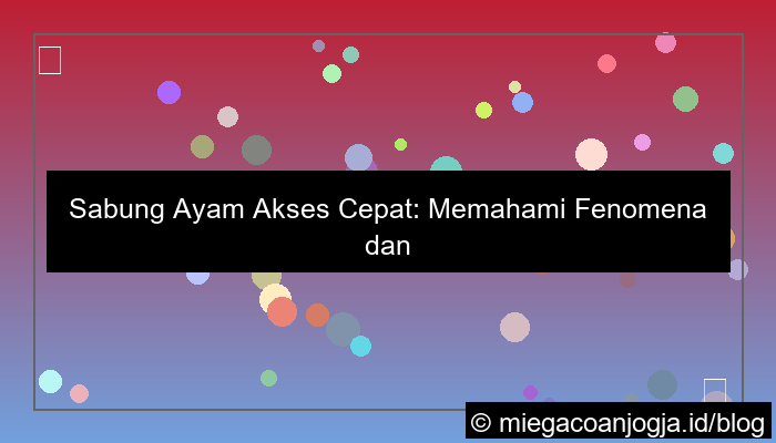 sabung ayam akses cepat