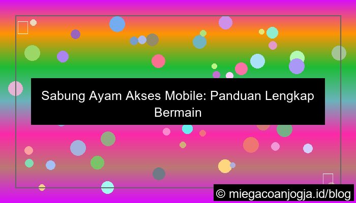 ilustrasi sabung ayam akses mobile