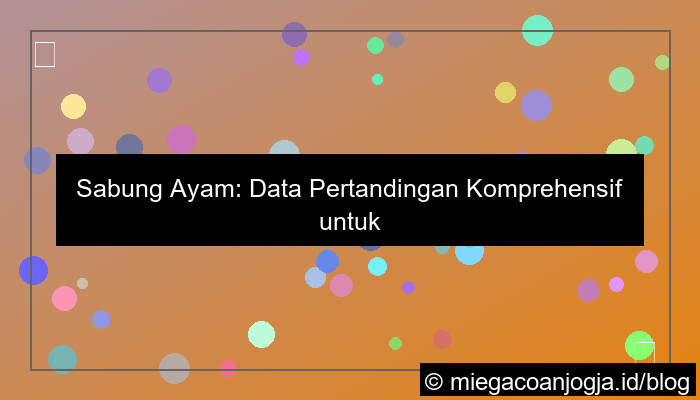 sabung ayam data pertandingan