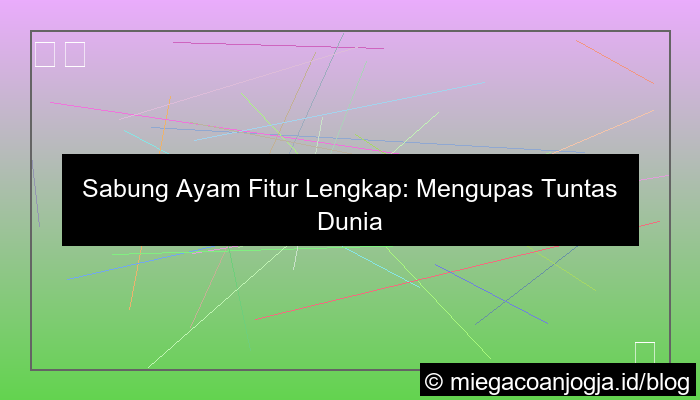 sabung ayam fitur lengkap
