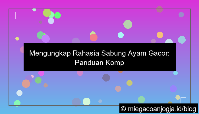 ilustrasi sabung ayam gacor