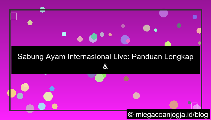 sabung ayam internasional live
