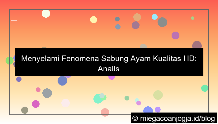 sabung ayam kualitas hd