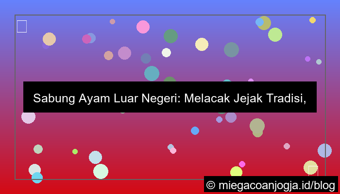 sabung ayam luar negeri