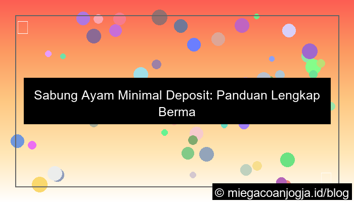 ilustrasi sabung ayam minimal deposit