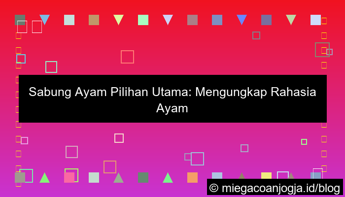 sabung ayam pilihan utama