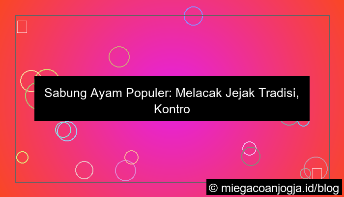 visual sabung ayam populer