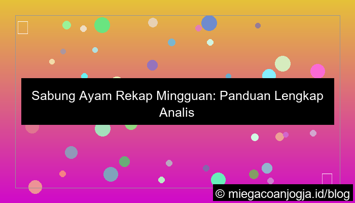 ilustrasi sabung ayam rekap mingguan