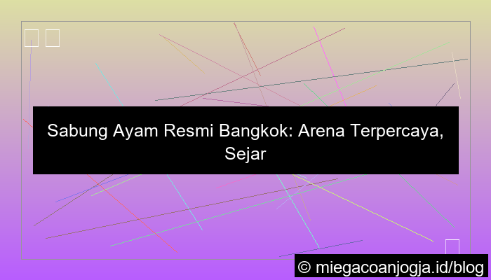 grafik sabung ayam resmi bangkok
